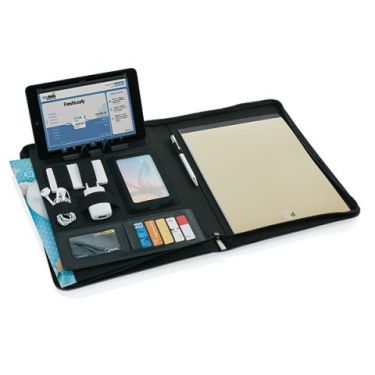 Deluxe tech portfolio with zipper