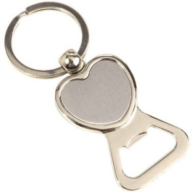 Metal key holder with bottle opener