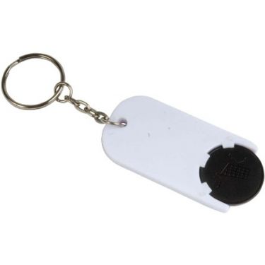 Plastic key and coin holder