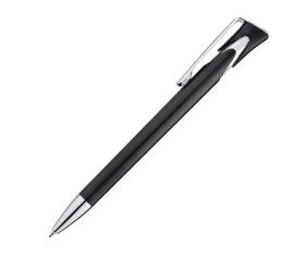 Ball pen with chromed clip