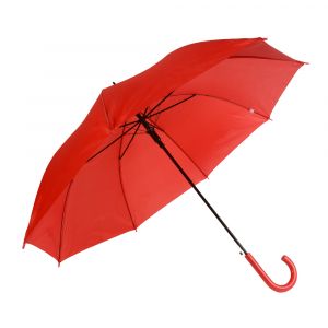 Automatic umbrella with metal shaft and plastic handle