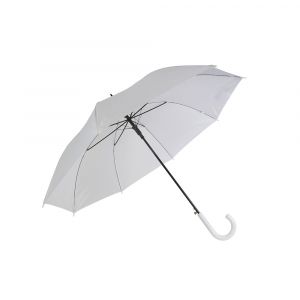 Automatic umbrella with metal shaft and plastic handle