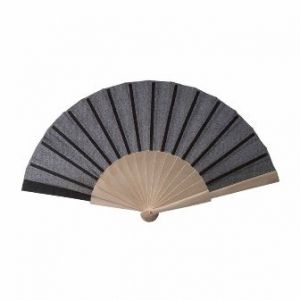 Cotton fan with wooden handle