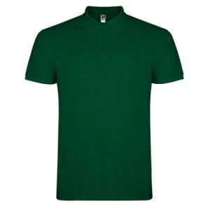 Men's short-sleeved polo shirt. It is made of 100% cotton 190 g density and has side seams