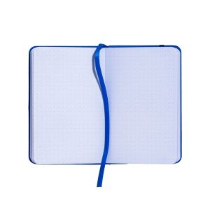 Notebook with PU cover. Dotted sheets on white paper 