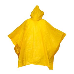 Single size hooded poncho in pouch