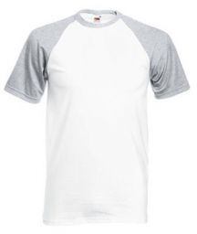 Мъжки тениски двуцветни  Fruit of the loom VALUEWEIGHT BASEBALL T