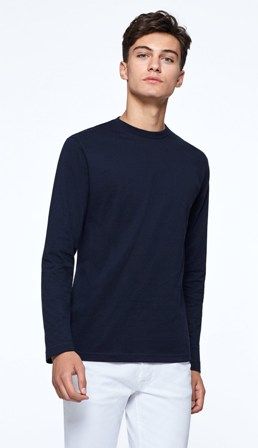Men’s Long-Sleeve T-Shirt – 100% Cotton