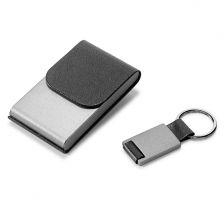 Luxury set-card holder and keychain