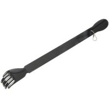 Plastic back scratcher with shoehorn