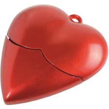Plastic heart shaped USB memory4 GB