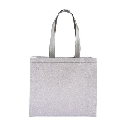 Laminated gift bag - glitter efects