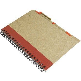 Notebook with pen in set
