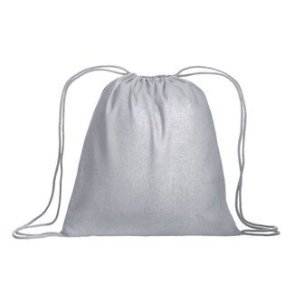 Black cotton drawstring bag - otlet