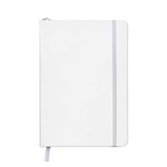 Notebook with PU cover. Dotted sheets on white paper 