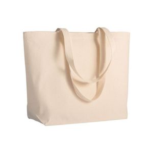 Cotton bags 280 g heavy cotton textile long handles